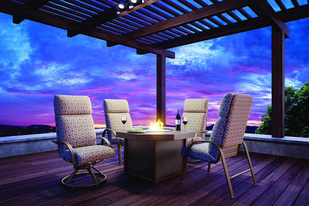 Fire Table for Evening Gatherings