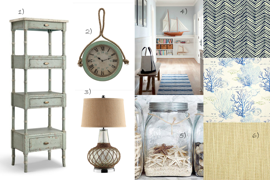 Coastal Chic Idea Board Numbered