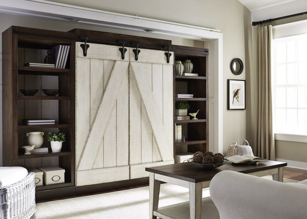 Entertainment Center with Sliding Barn Doors by Liberty Furniture.